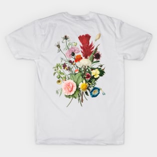 Flower Bouquet Vintage Illustration T-Shirt